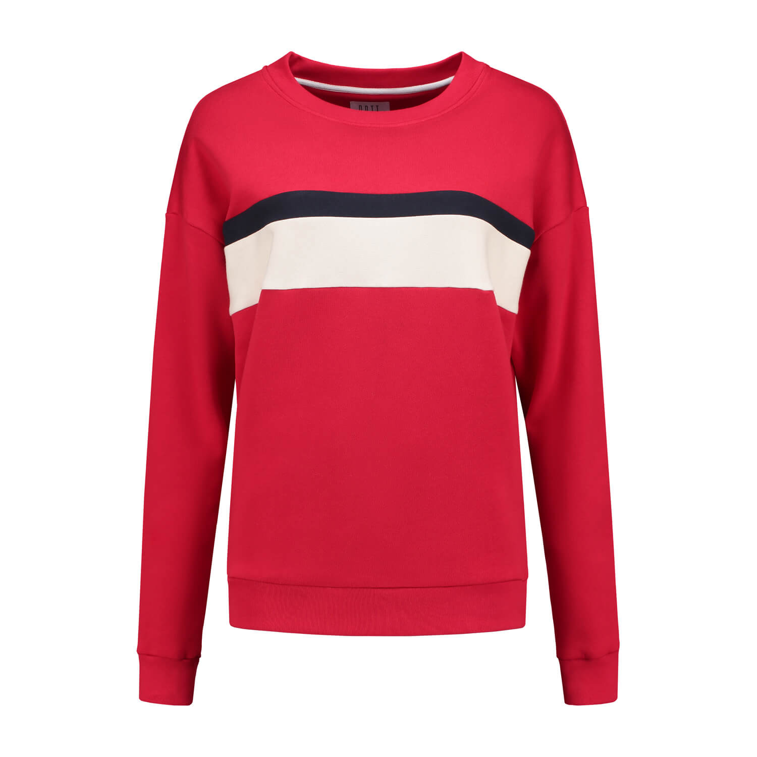 Dronken worden storm campagne Dames sweater rood oversized - red/white/black - Dottshop