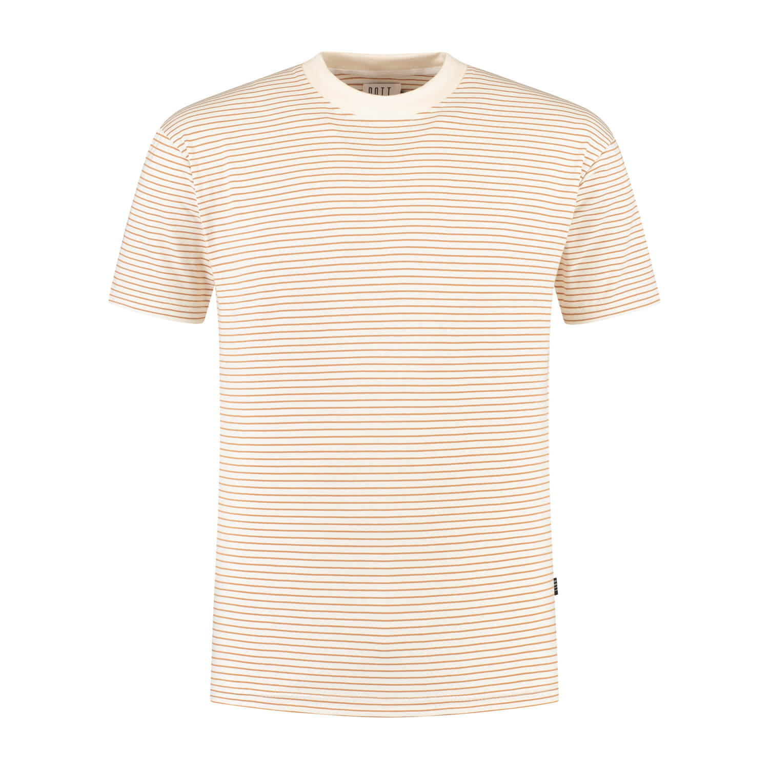 Men's organic essential striped t-shirt - Almond